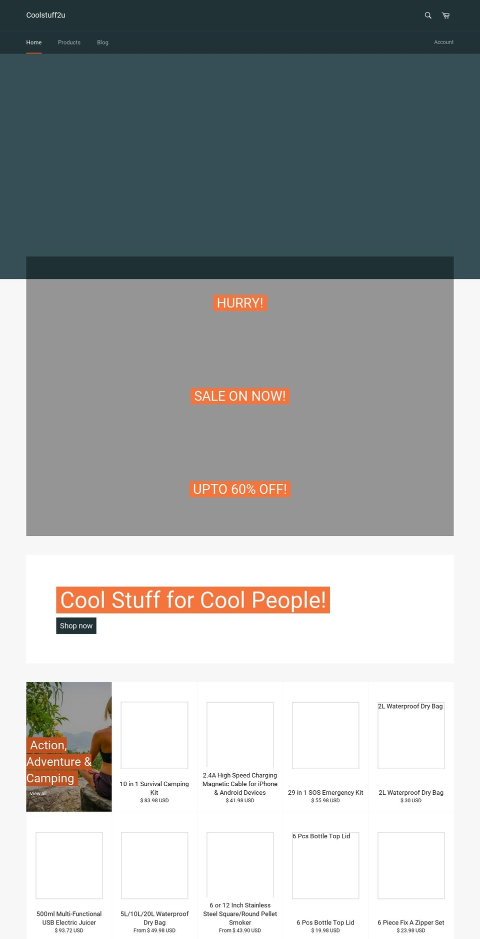 coolstuff2u.com — Shopify storefront screenshot