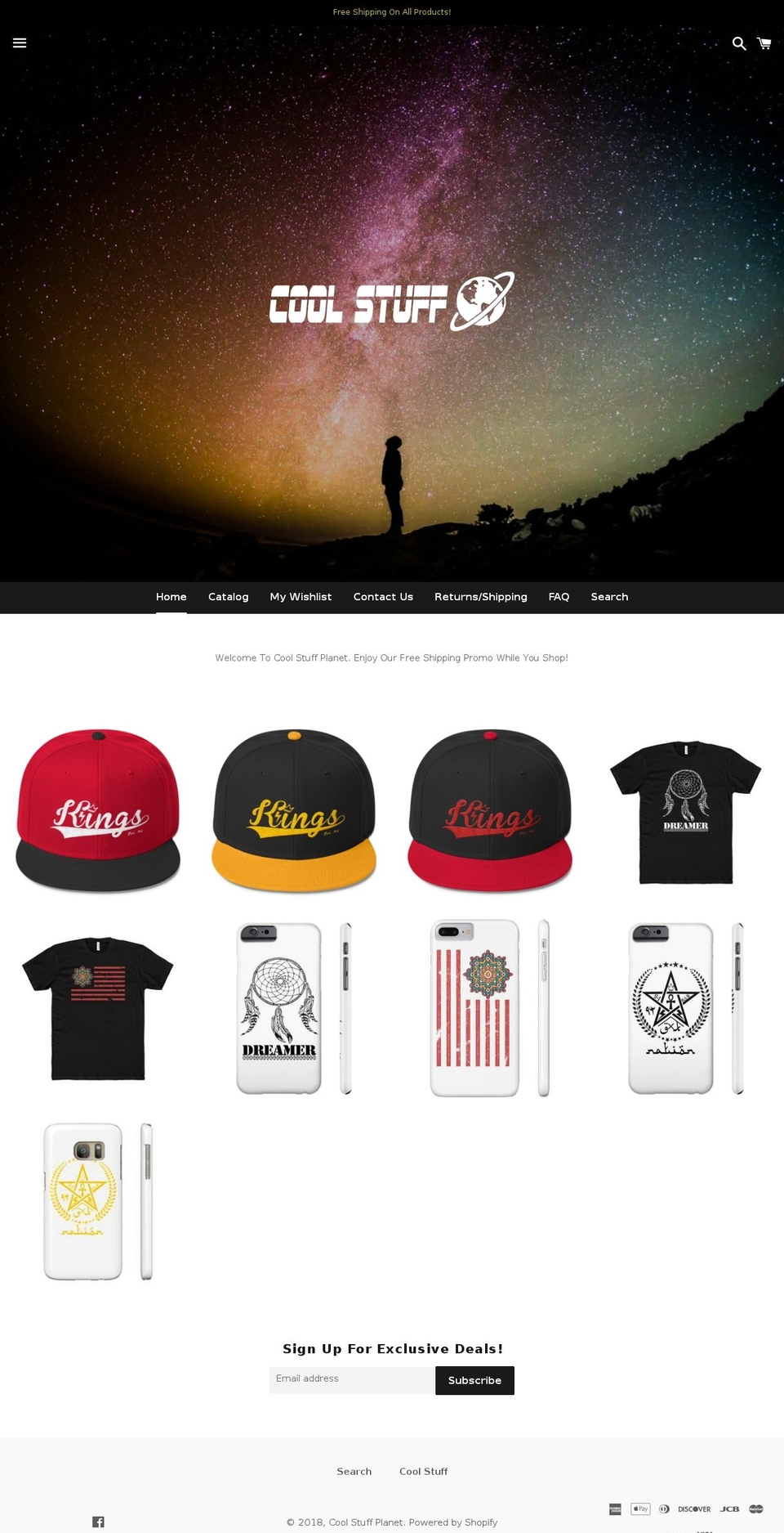 coolstuffplanet.com — Shopify storefront screenshot
