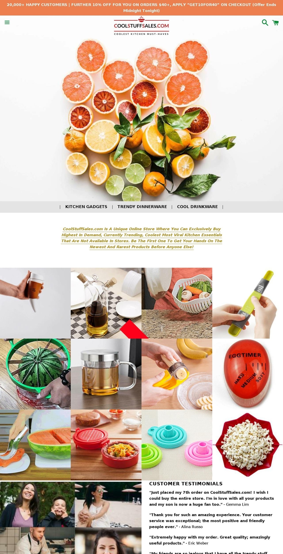 coolstuffsales.com — Shopify storefront screenshot