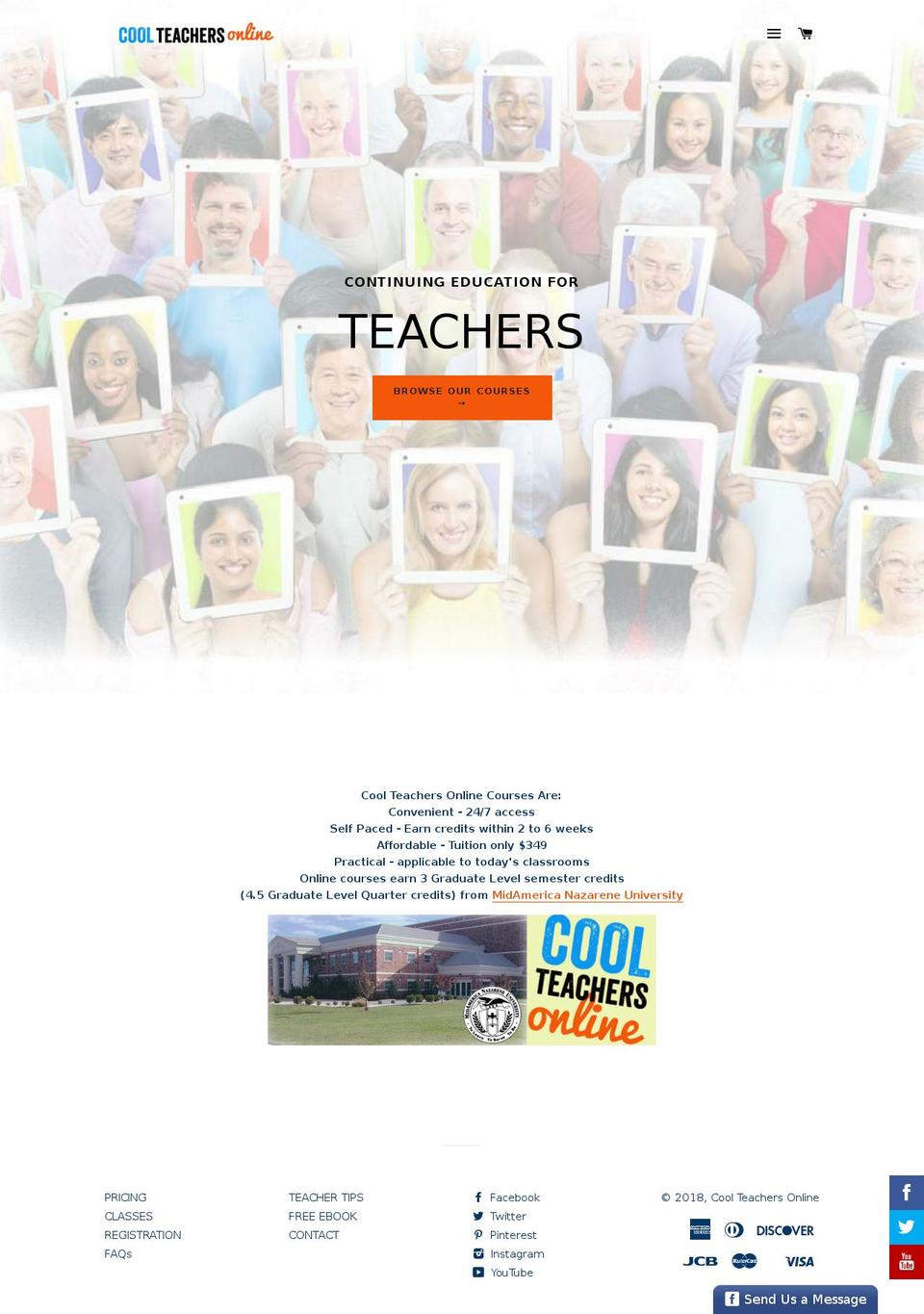 coolteachers.com shopify website screenshot