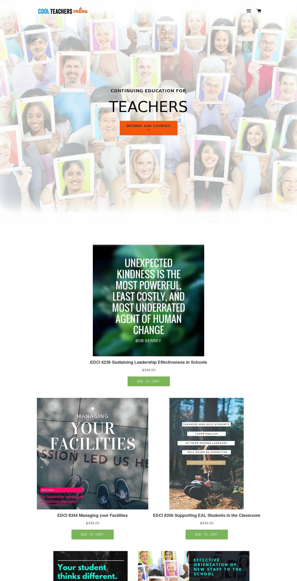 coolteachersonline.com shopify website screenshot
