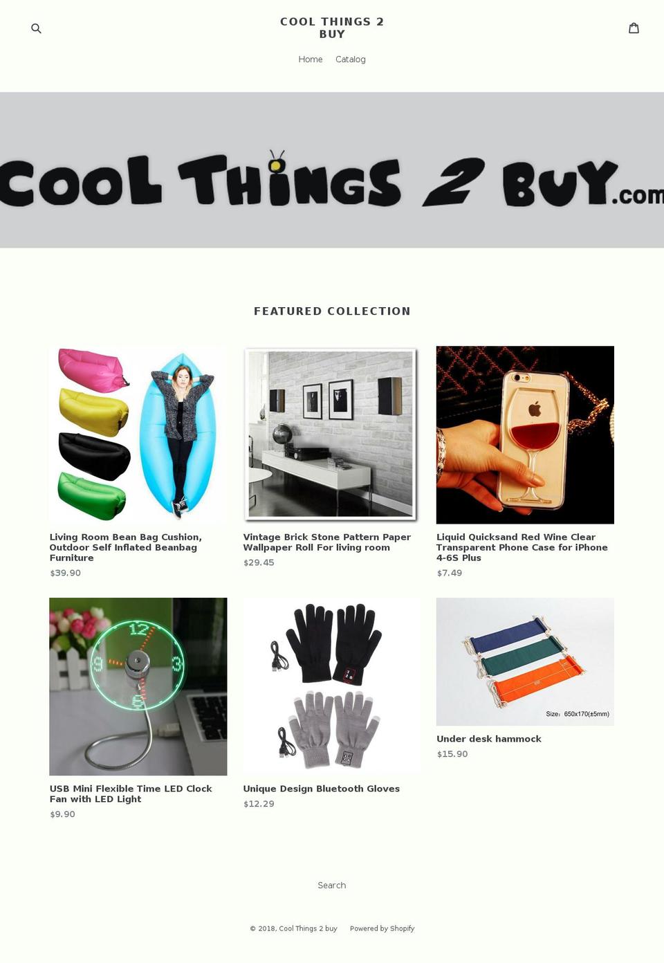 coolthings2buy.com — Shopify storefront screenshot