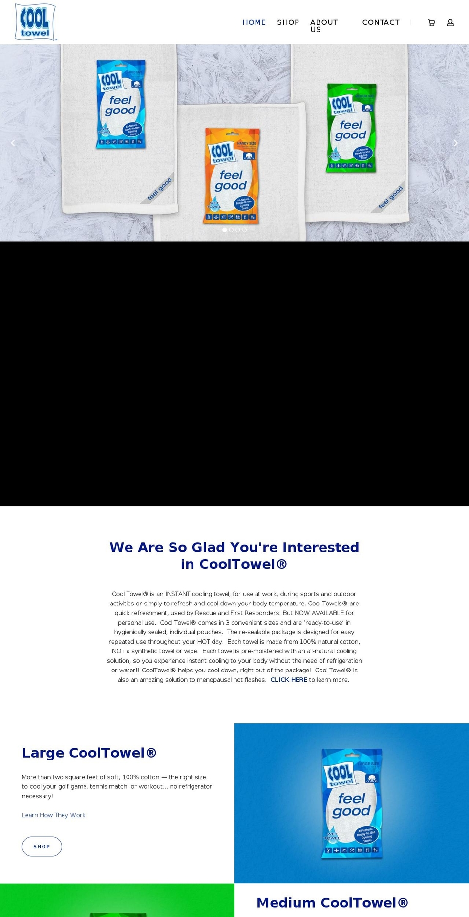 cooltowelonline.com — Shopify storefront screenshot