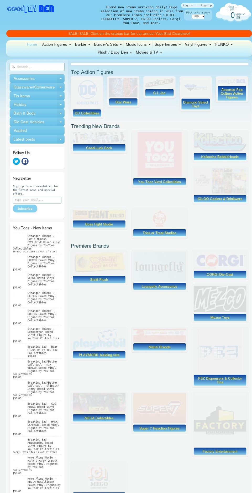 cooltoyden.com shopify website screenshot