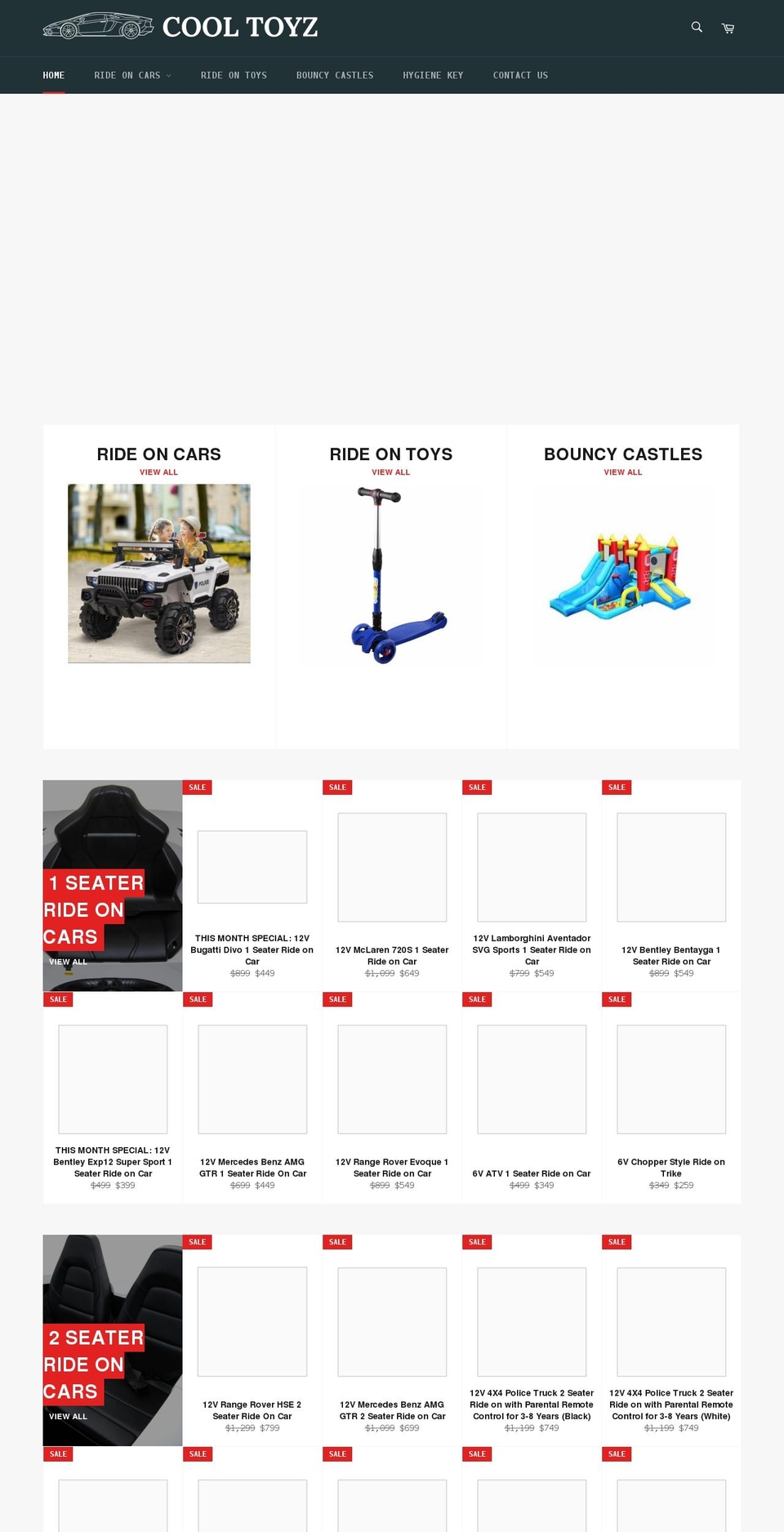 cooltoyz.ca shopify website screenshot