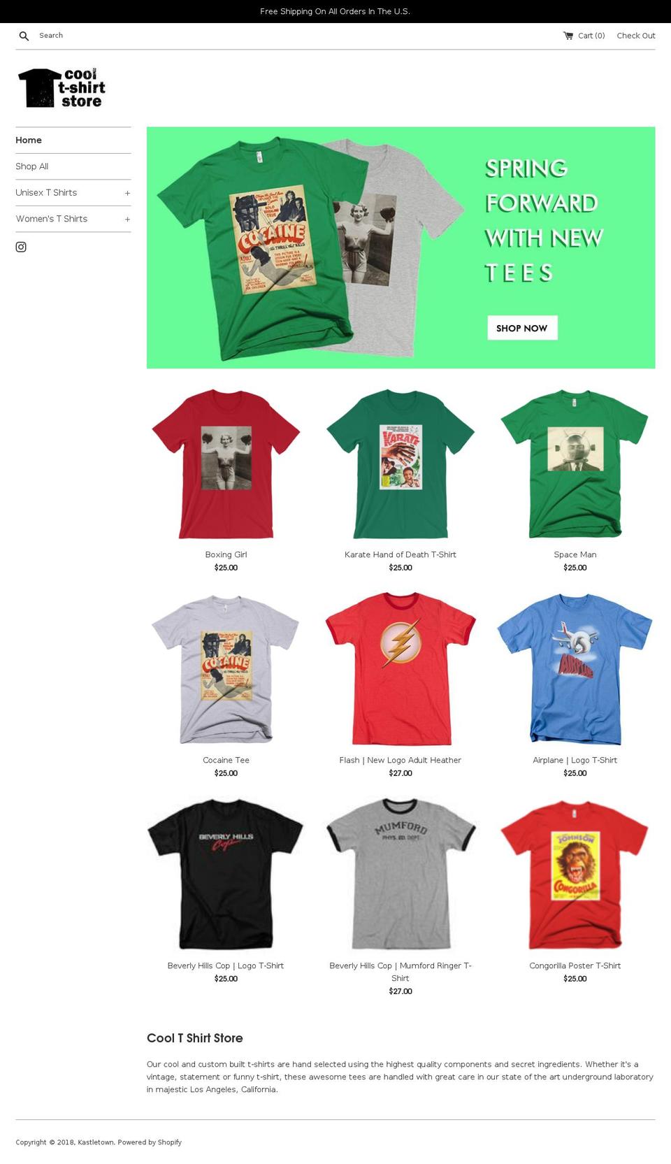 cooltshirtstore.com — Shopify storefront screenshot