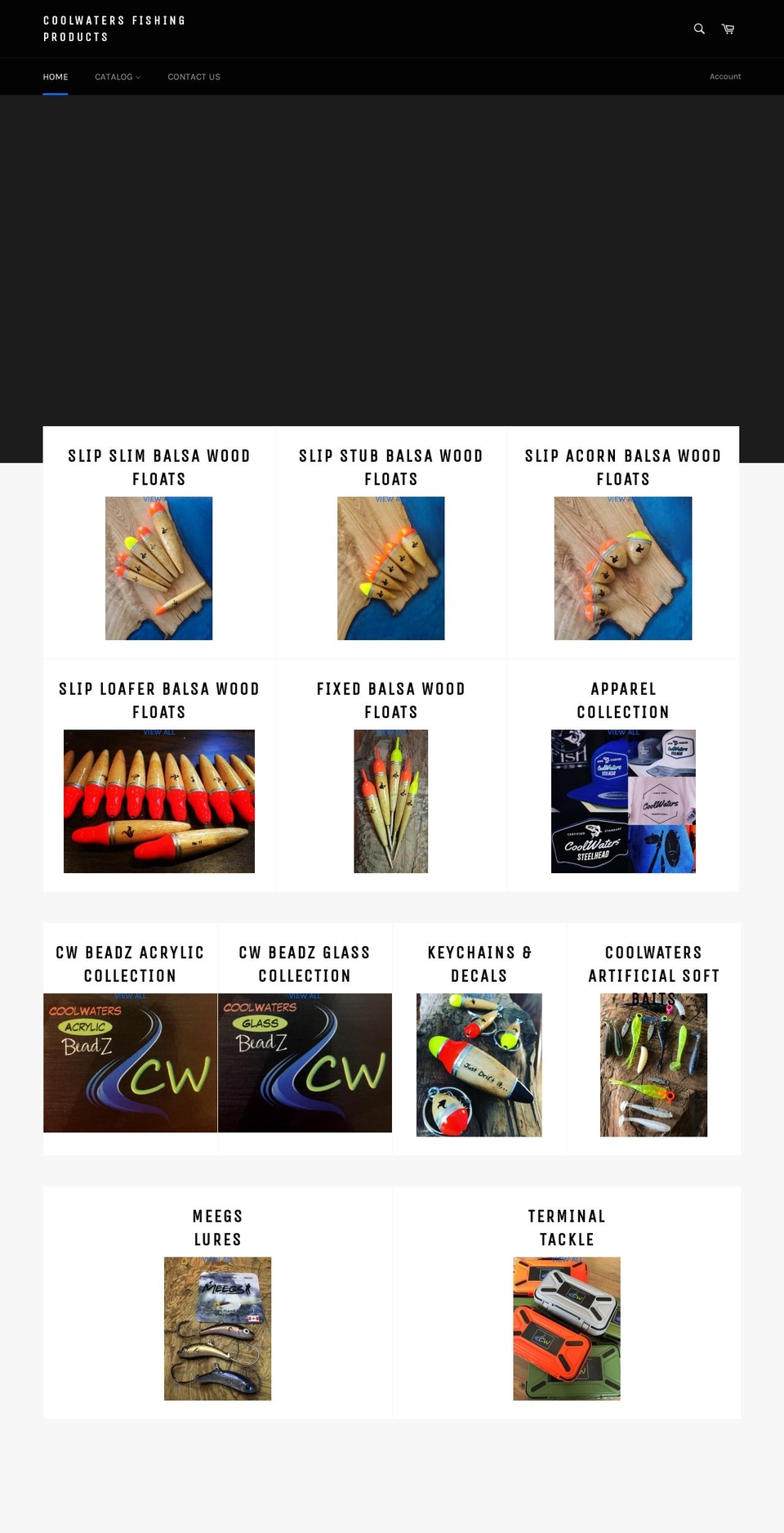 coolwatersfishingproducts.ca shopify website screenshot