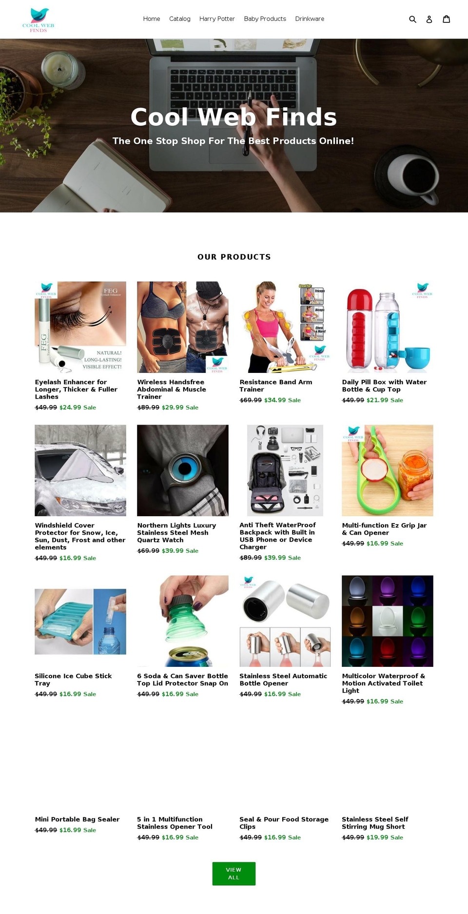 coolwebfinds.com shopify website screenshot