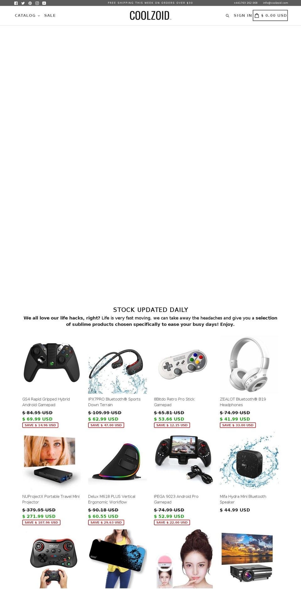 coolzoid.com — Shopify storefront screenshot