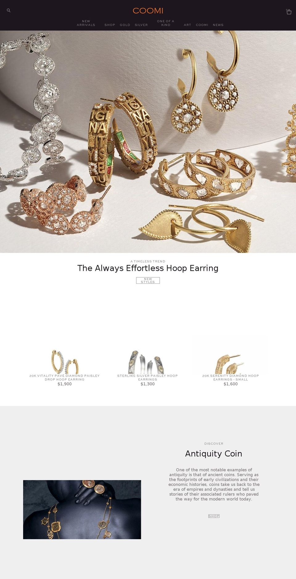 Coomi - Spring 2018 Updates Part 2 Shopify theme site example coomijewels.com