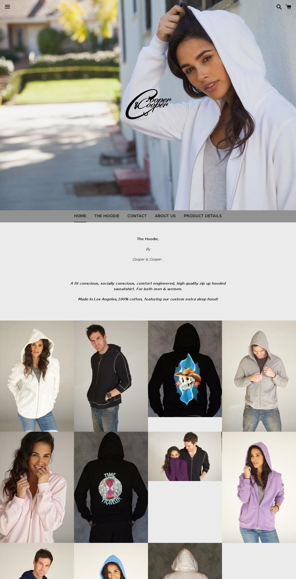 cooperandcooperbrand.com shopify website screenshot