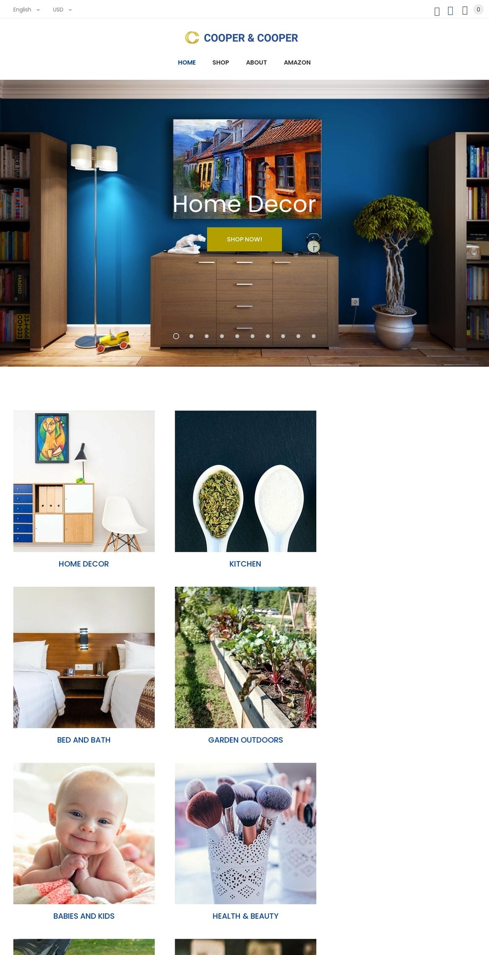 coopercooperstores.com shopify website screenshot