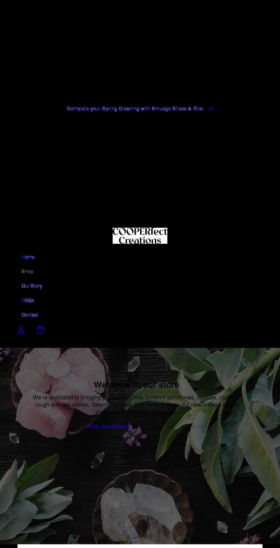 cooperfectcreations.com shopify website screenshot