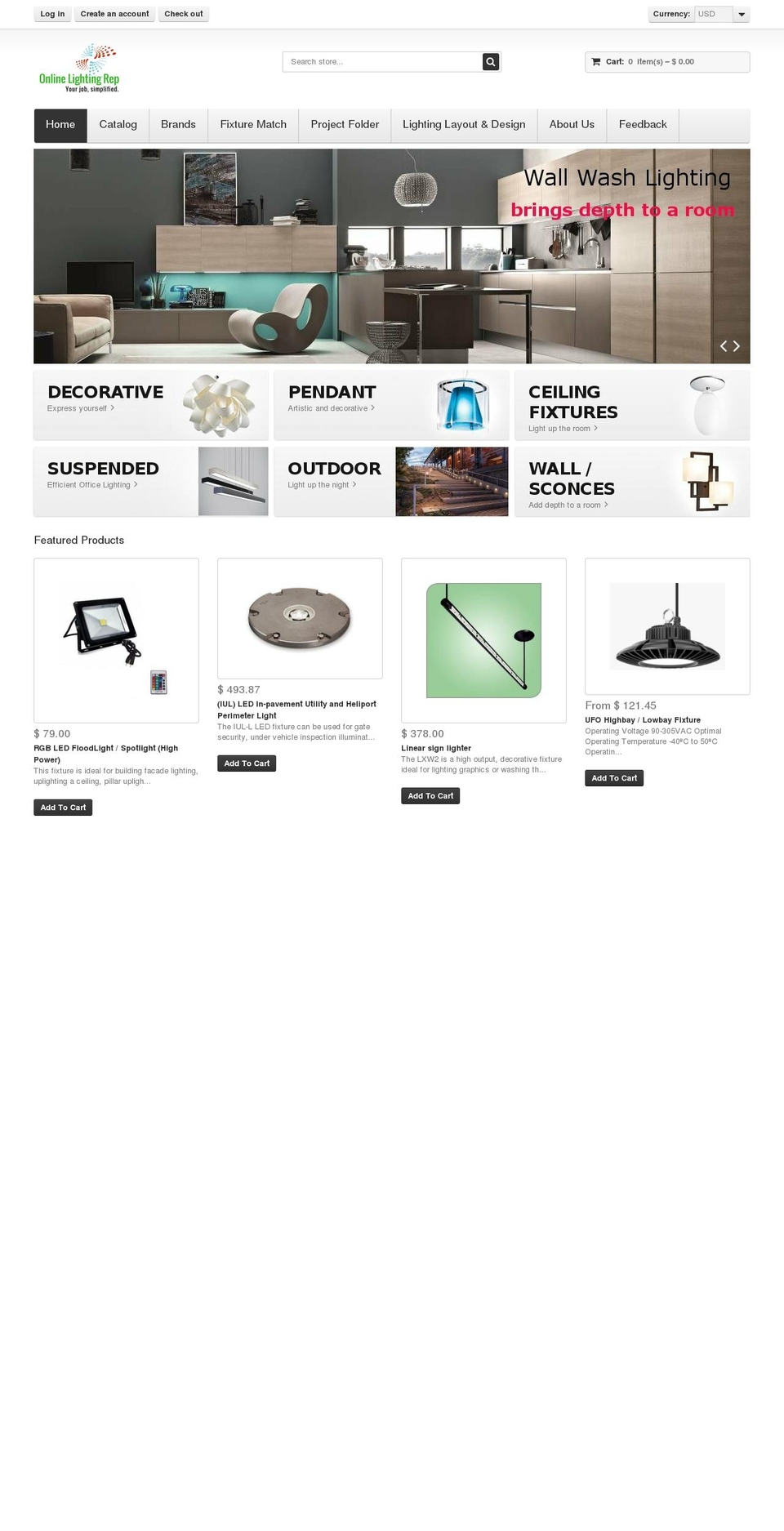 cooperonline.lighting shopify website screenshot