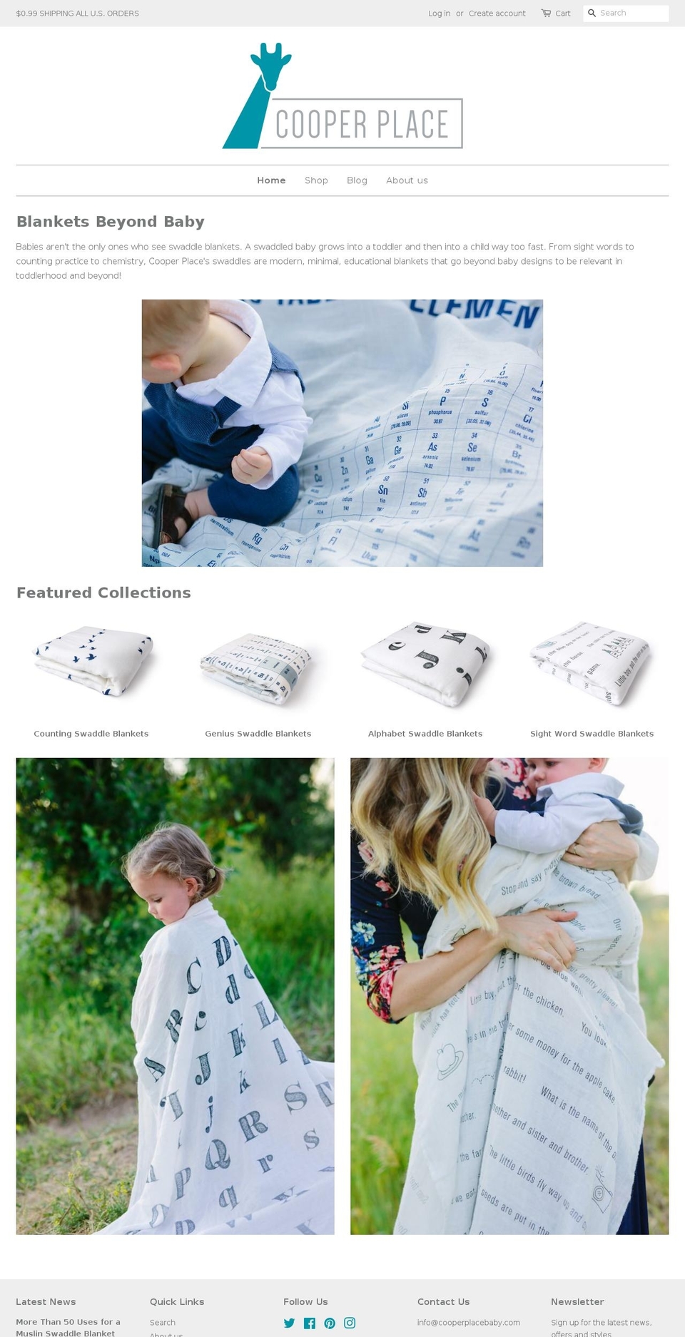 cooperplacebaby.com shopify website screenshot