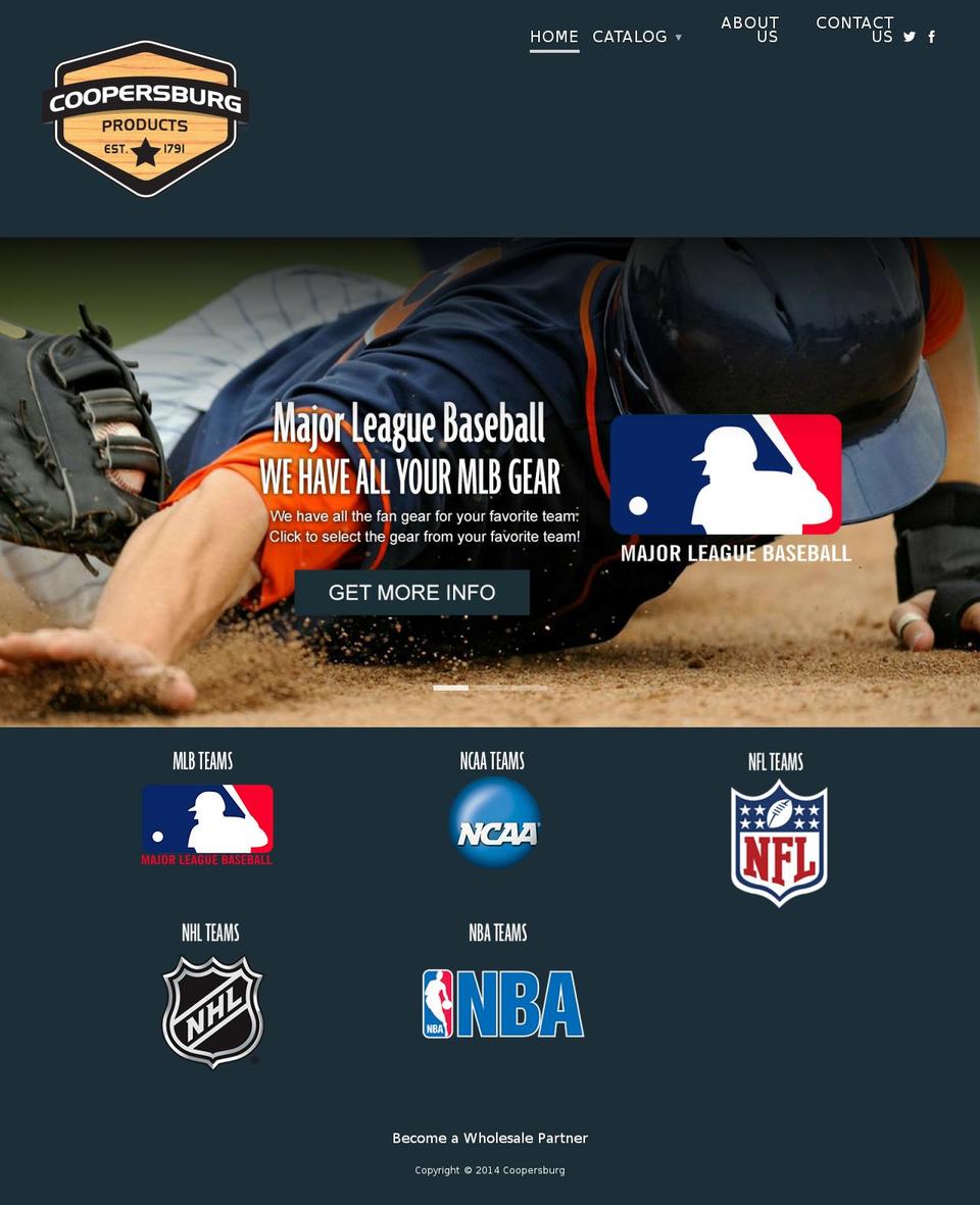coopersburgsports.com shopify website screenshot