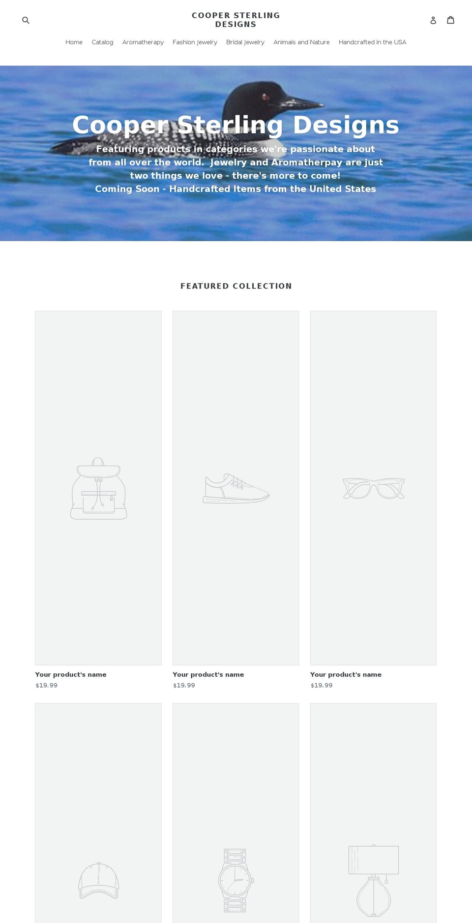 coopersterlingdesigns.com — Shopify storefront screenshot