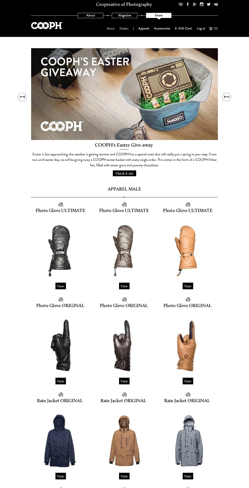 Impulse Shopify theme site example cooph.com
