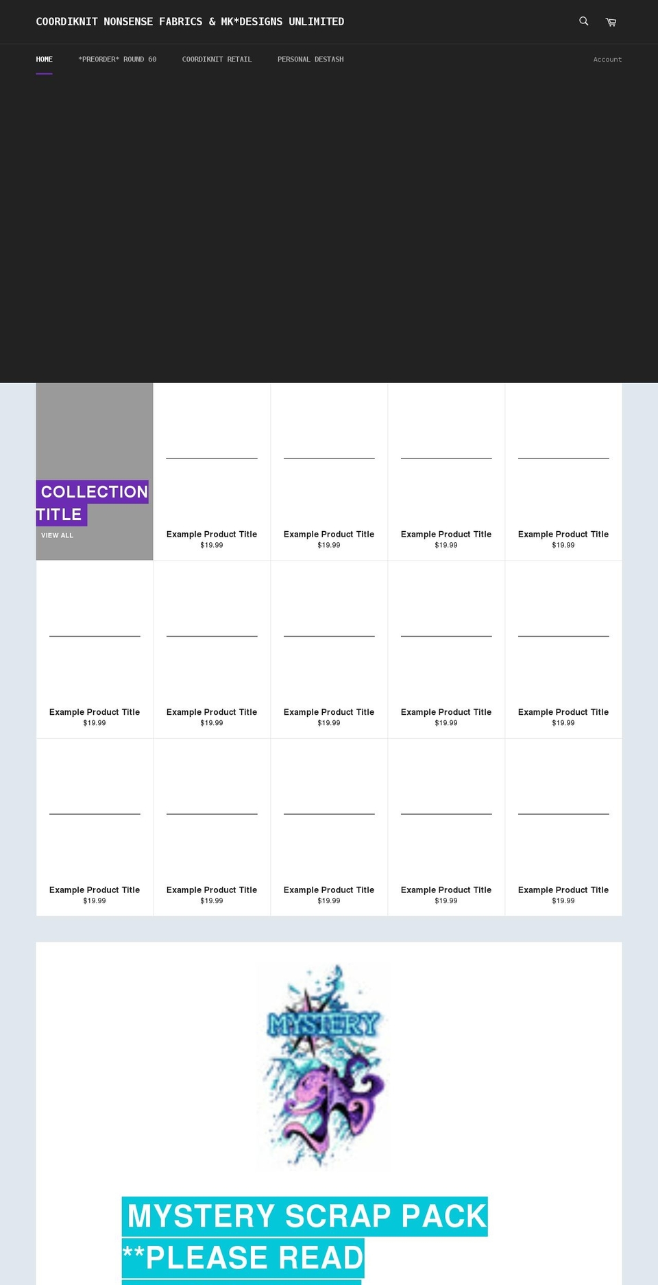 coordiknitnonsense.com shopify website screenshot
