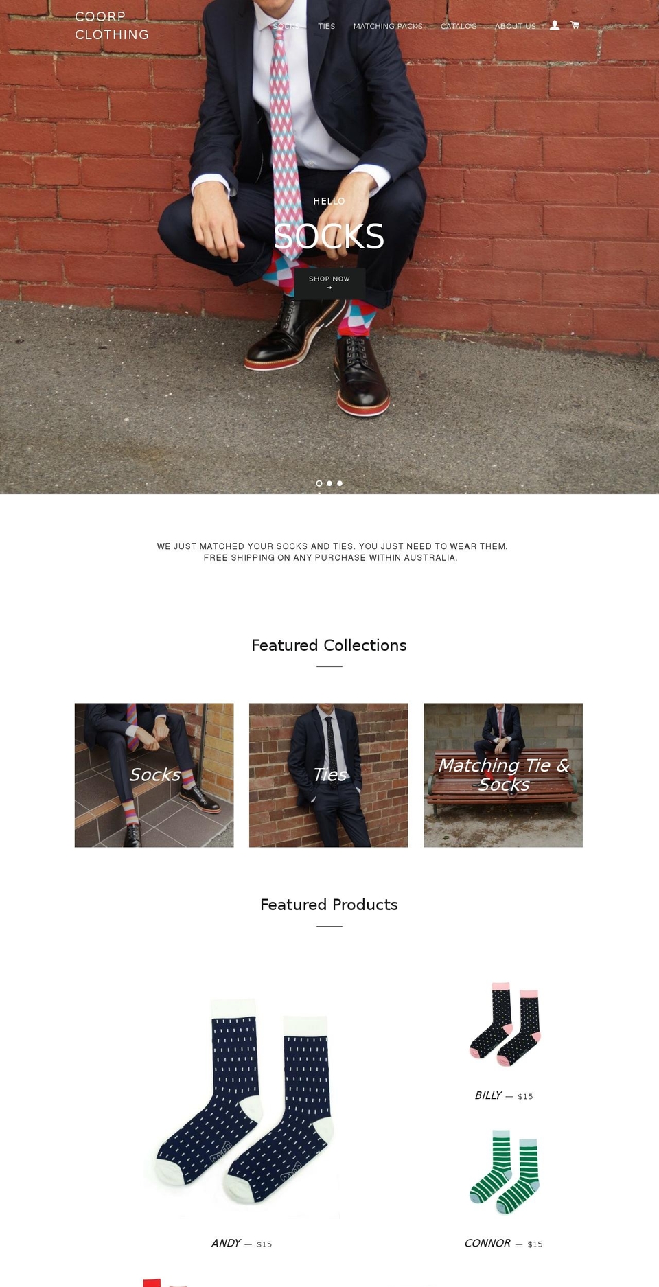 coorpclothing.com shopify website screenshot