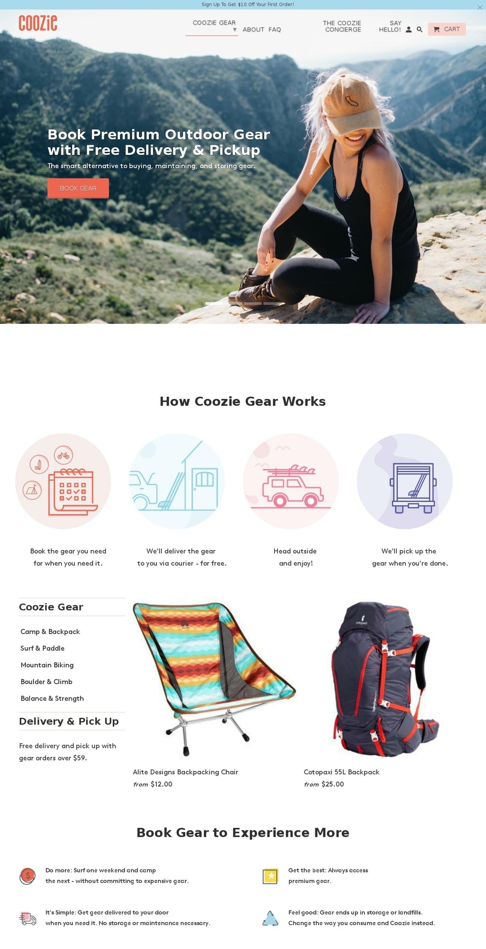 ABOUT PAGE Coozie Gear 2018 | Conspire Agency Shopify theme site example cooziecamping.com