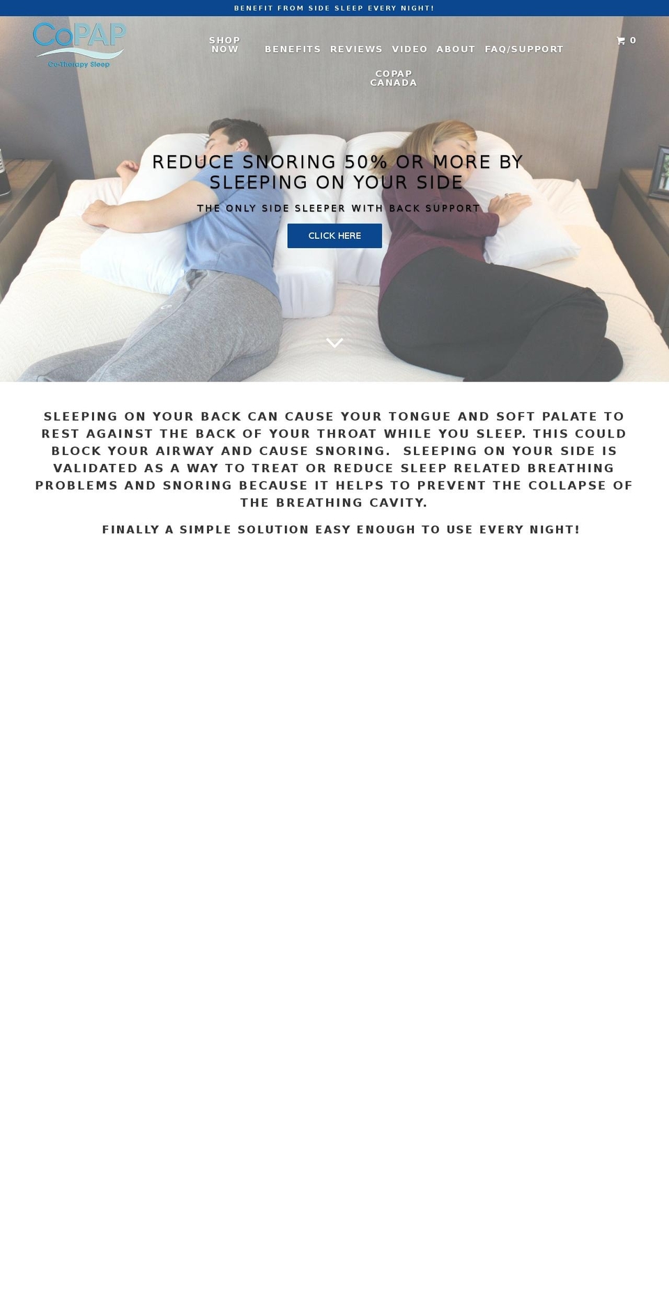 copappillow.com shopify website screenshot