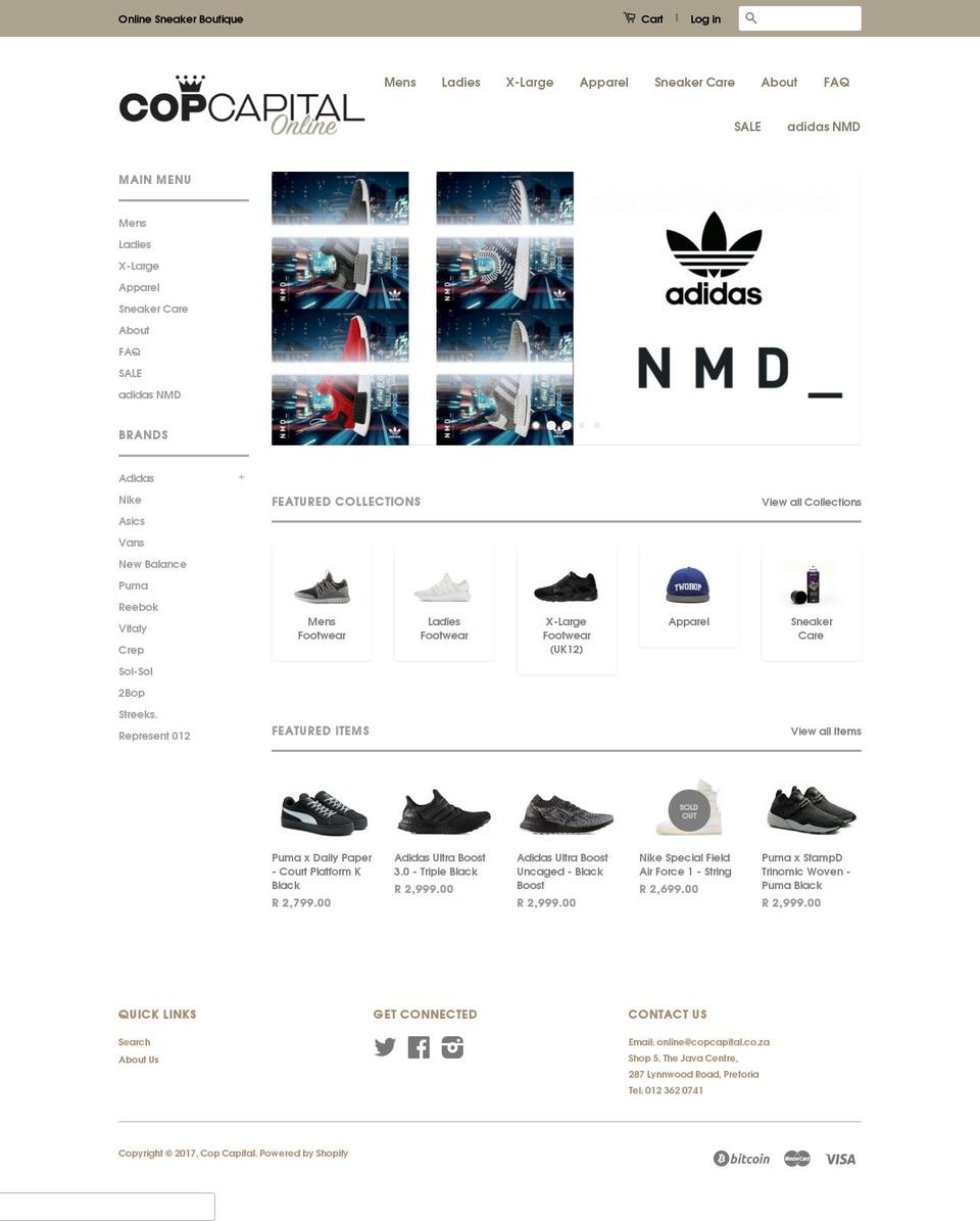 copcapital.com shopify website screenshot
