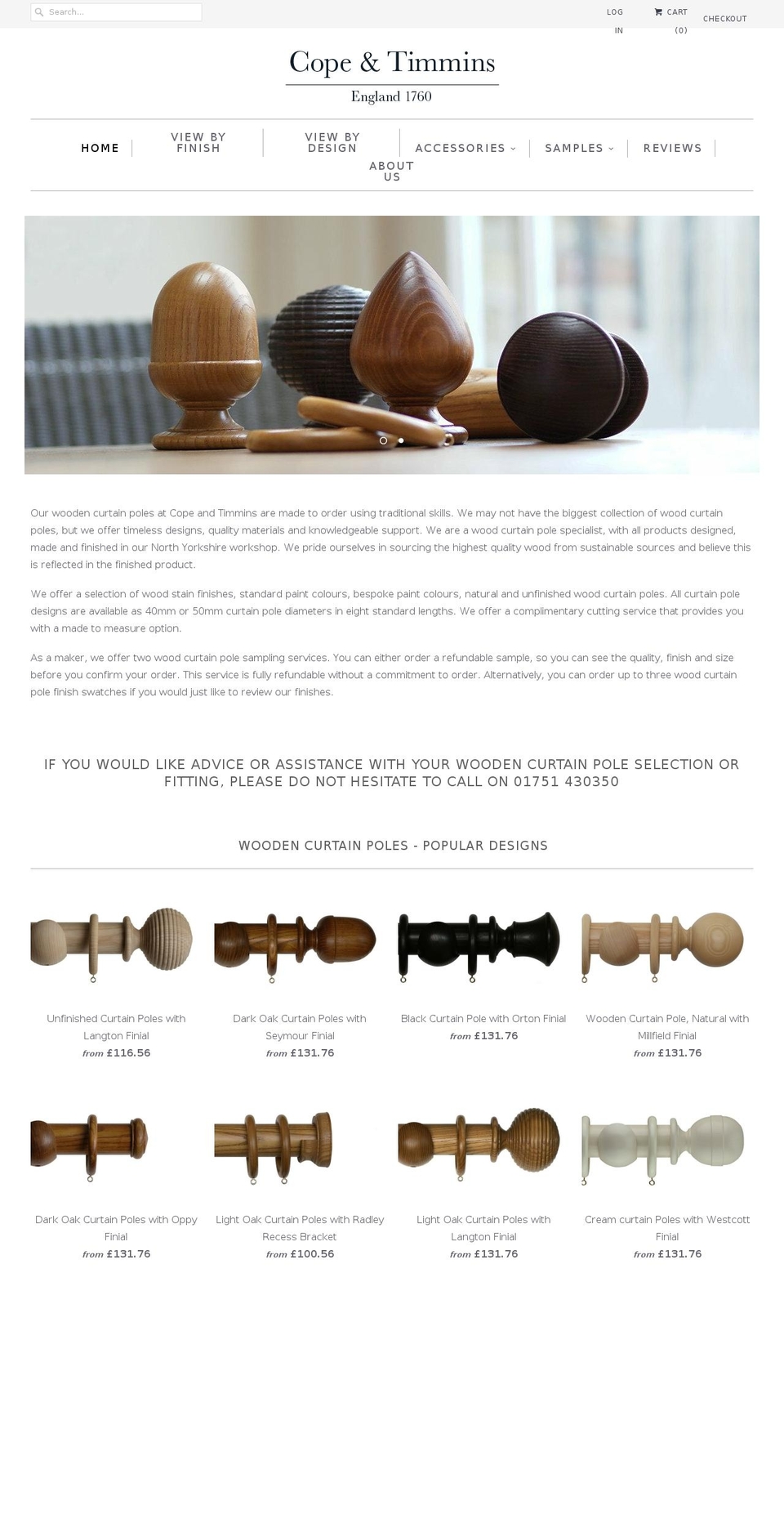 copeandtimmins.com shopify website screenshot