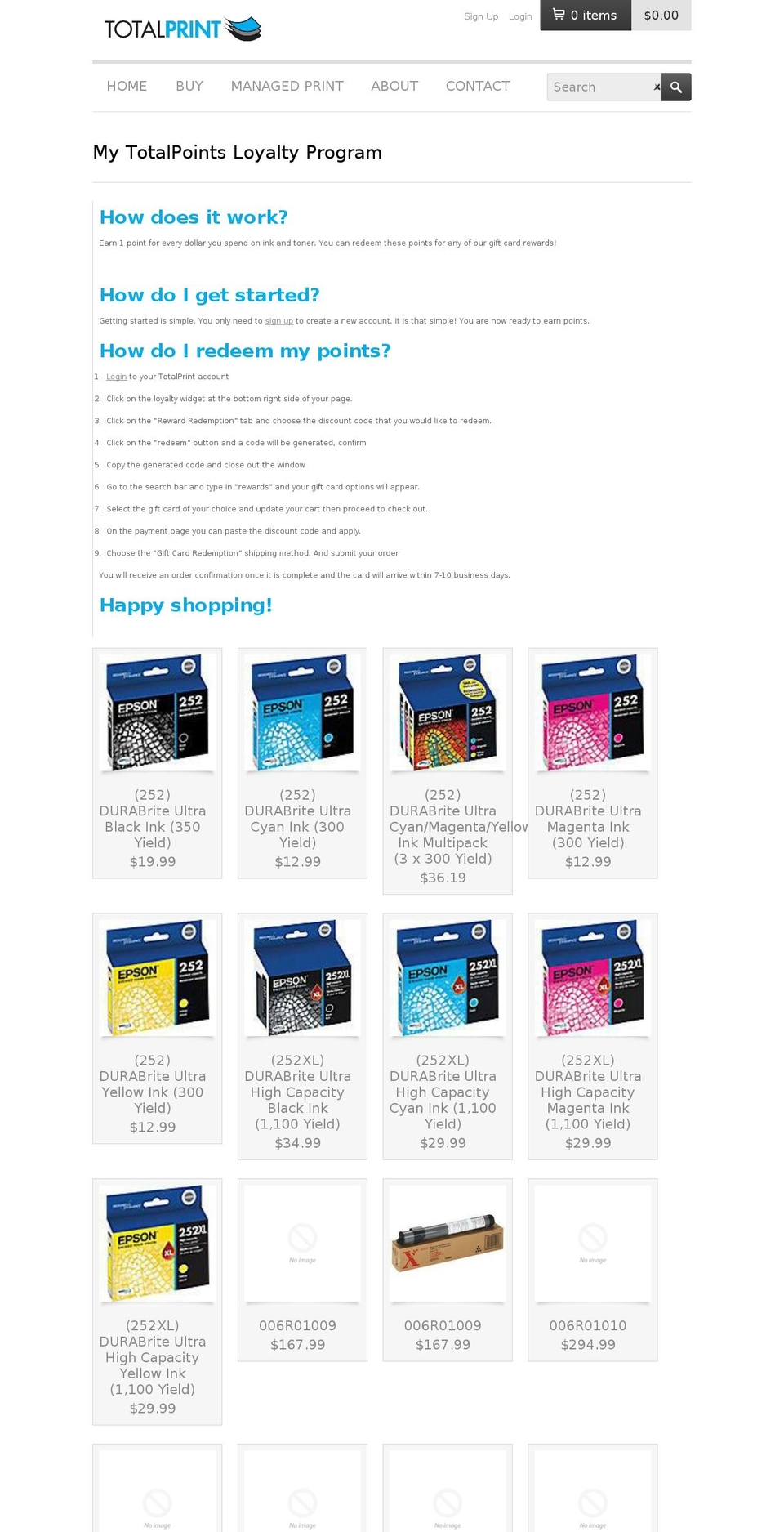 TotalPrint-V2 Shopify theme site example copierrewards.com