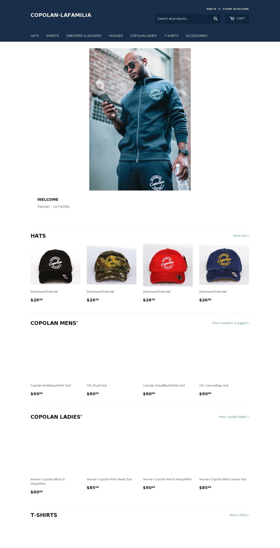 copolan.com — Shopify storefront screenshot