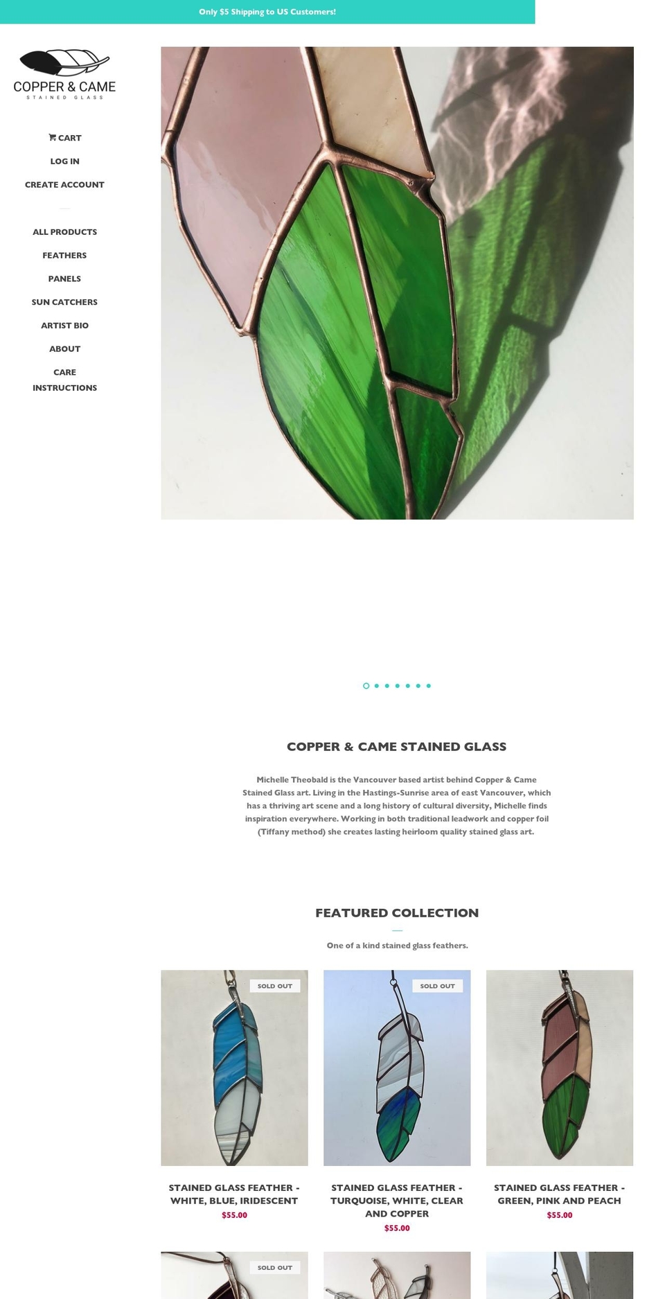 copperandcame.com — Shopify storefront screenshot