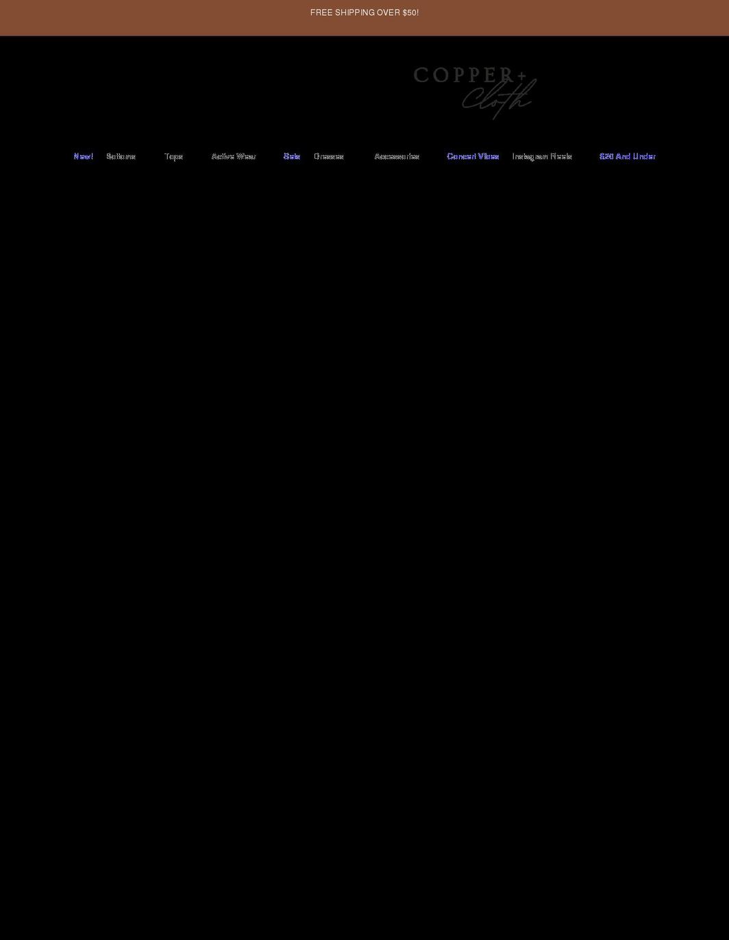 copperandcloth.com shopify website screenshot