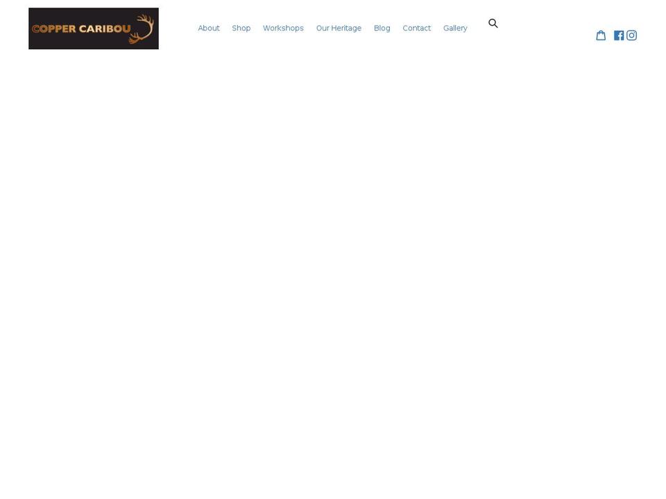 coppercaribou.com shopify website screenshot