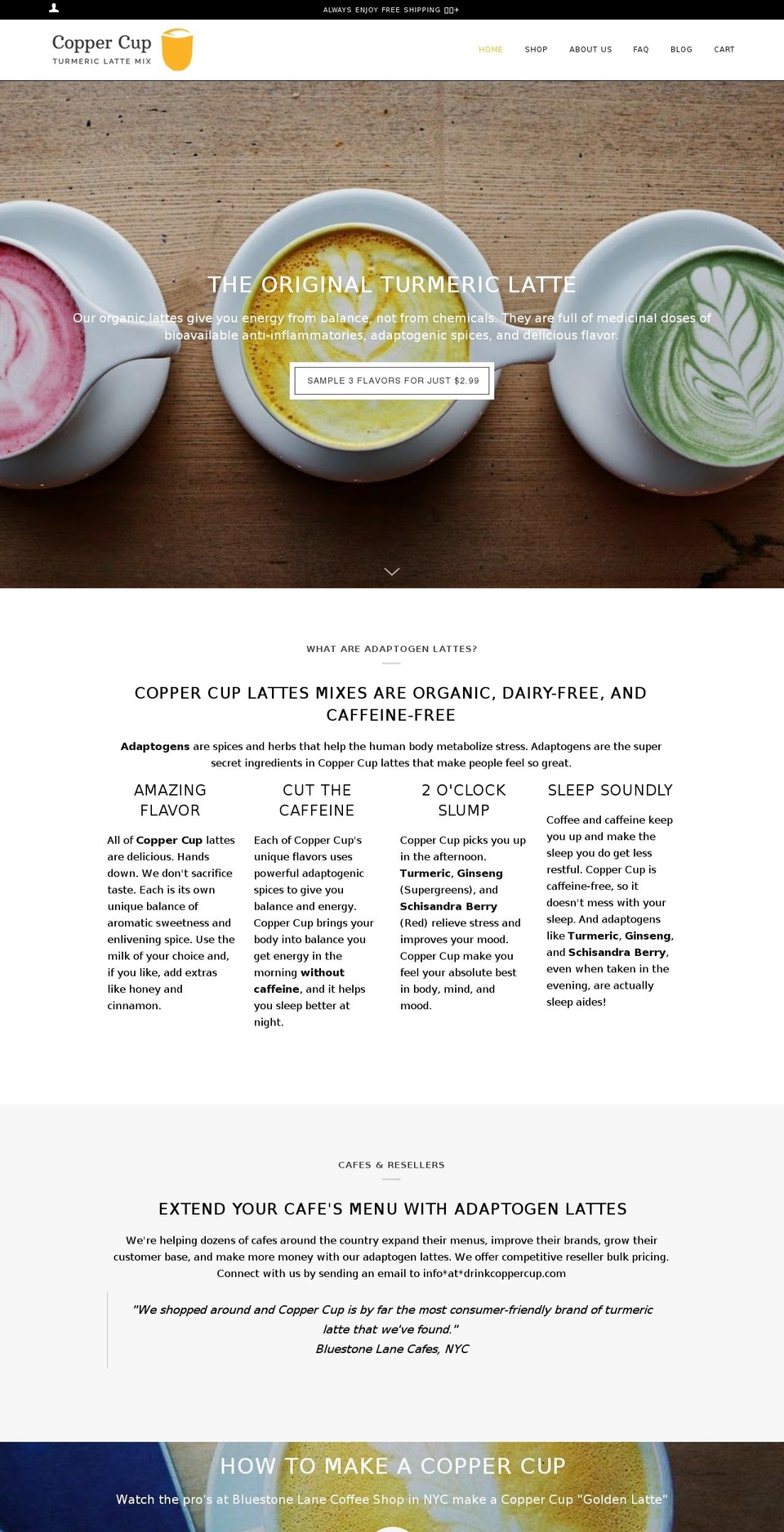 coppercupturmeric.com shopify website screenshot