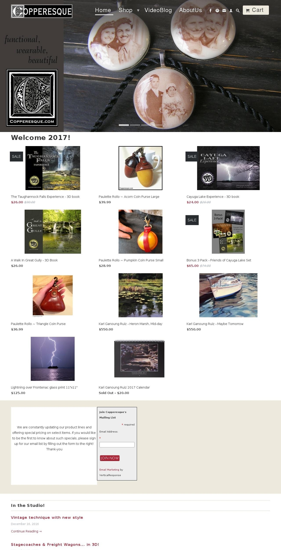 copperesque.com shopify website screenshot