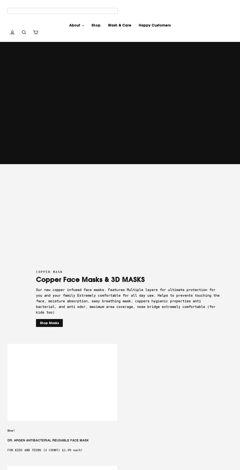 SB  Live Theme Shopify theme site example coppermask.com