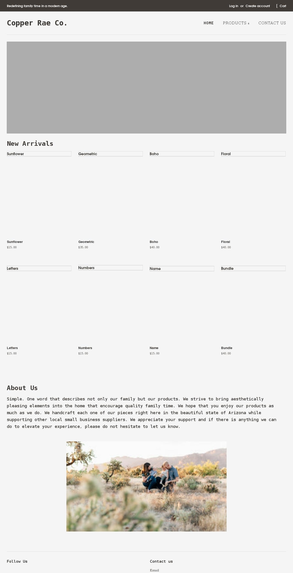 copperraeco.com shopify website screenshot