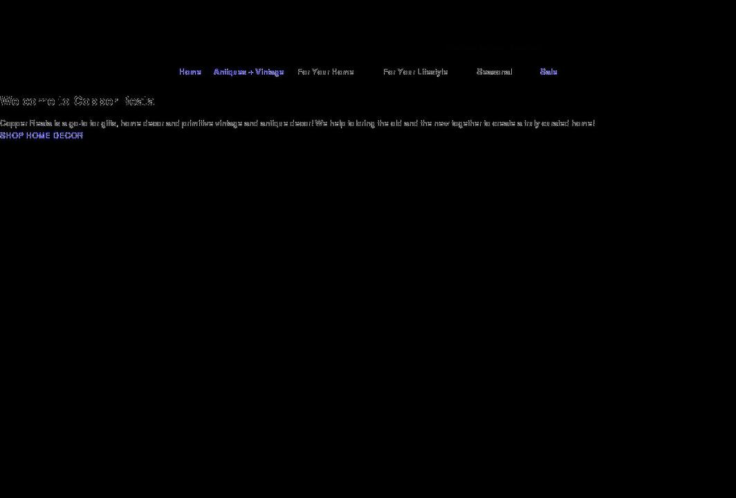 copperreata.com shopify website screenshot