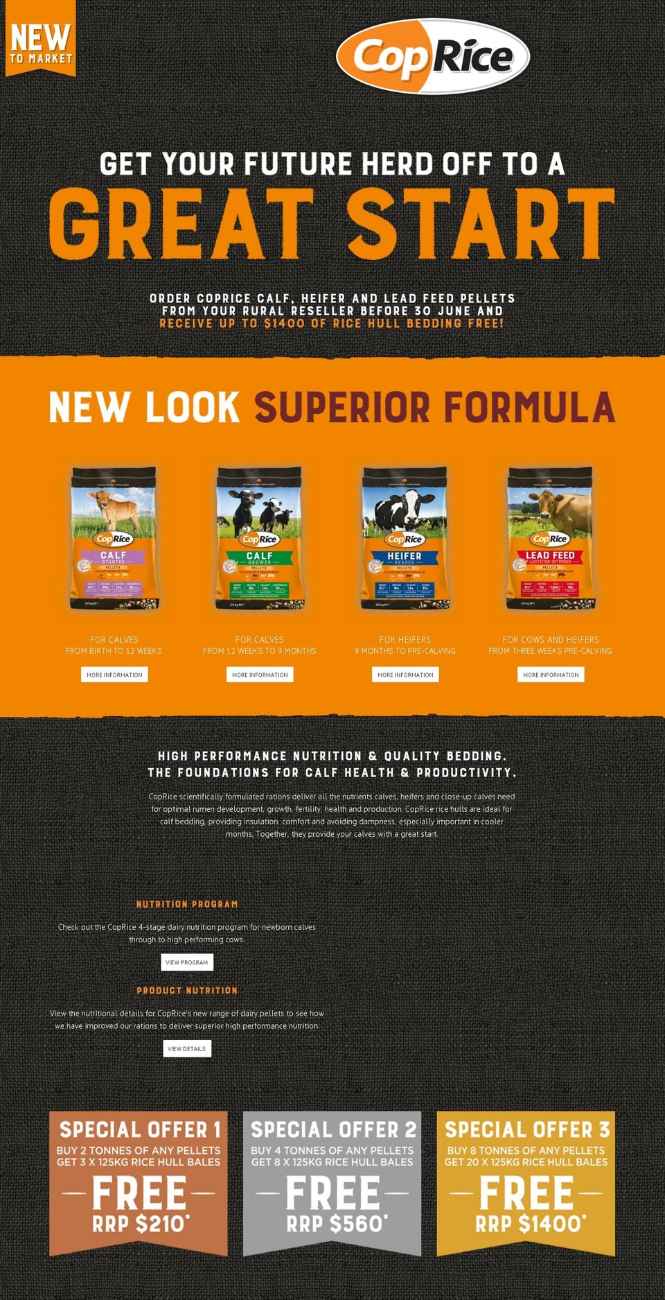 copricedairyoffer.com.au shopify website screenshot