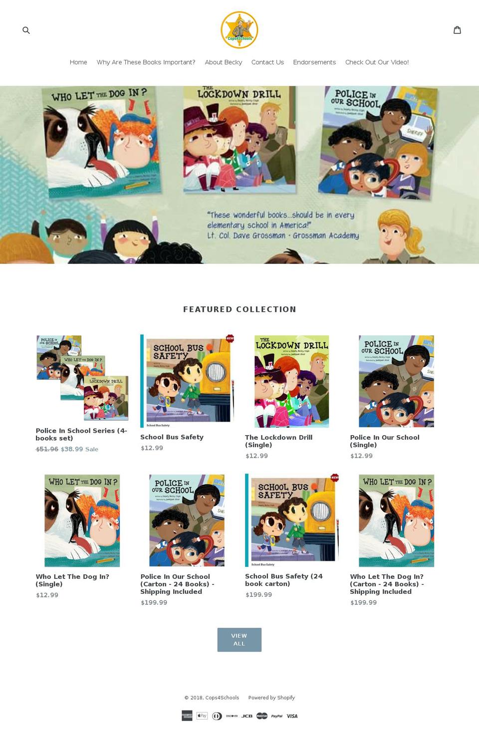 cops4schools.org shopify website screenshot