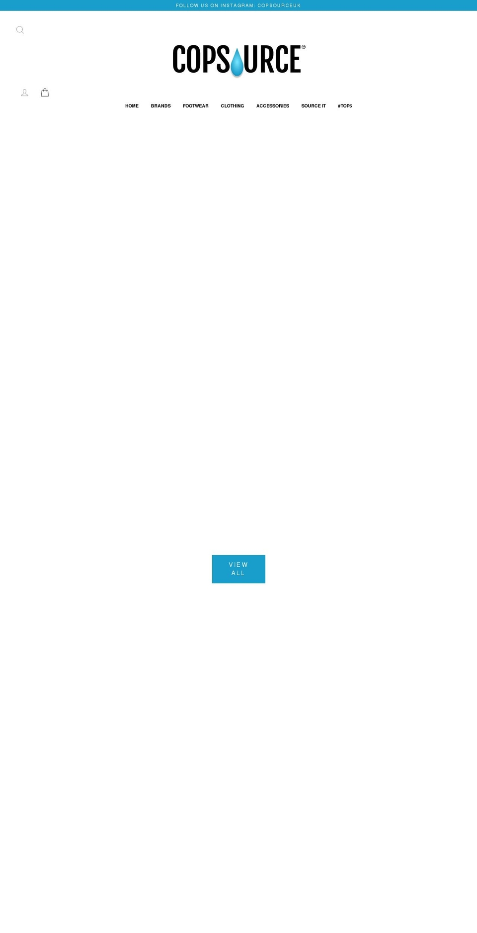 copsource.co.uk shopify website screenshot
