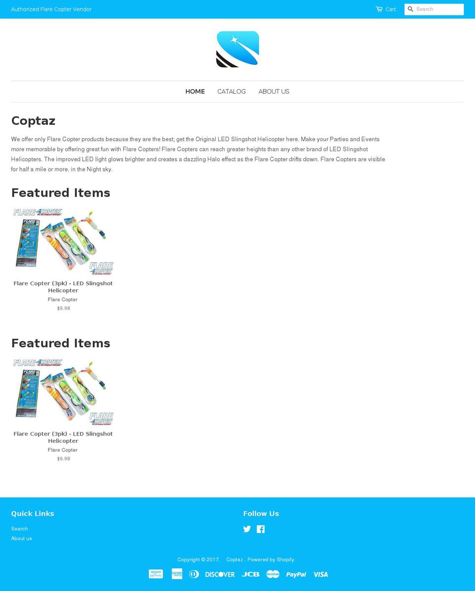 coptaz.com shopify website screenshot