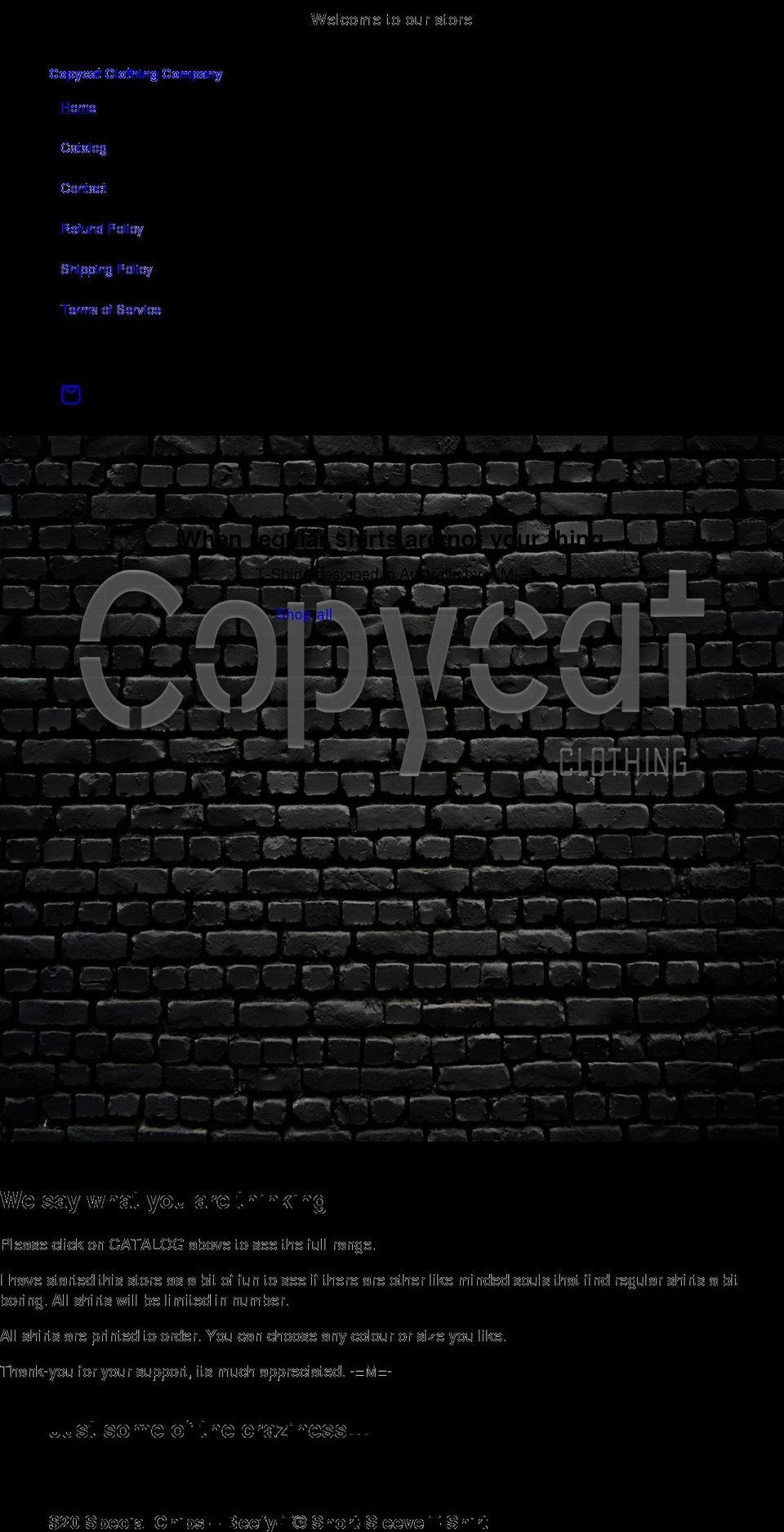 copycat.vip shopify website screenshot