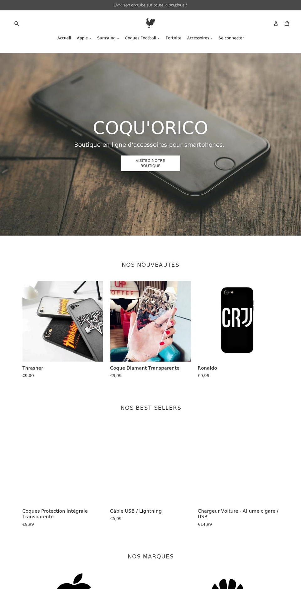 coquorico.com — Shopify storefront screenshot