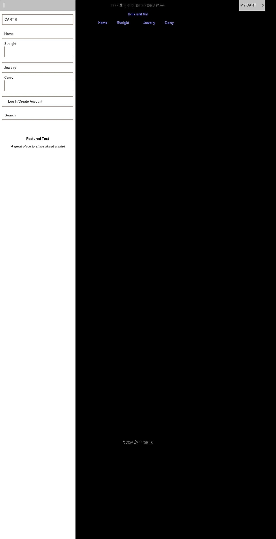 coraandkai.com shopify website screenshot