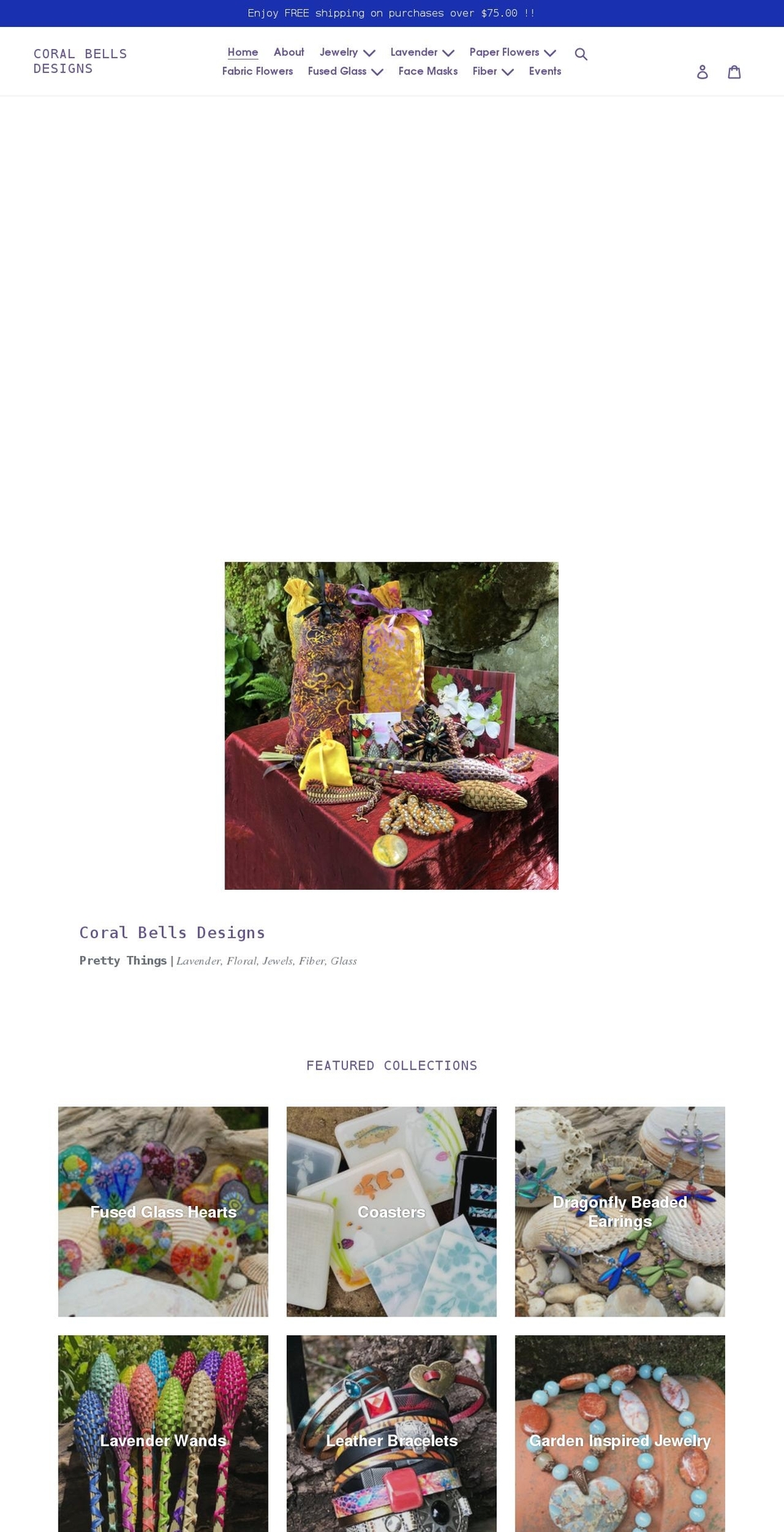 coralbells.com shopify website screenshot