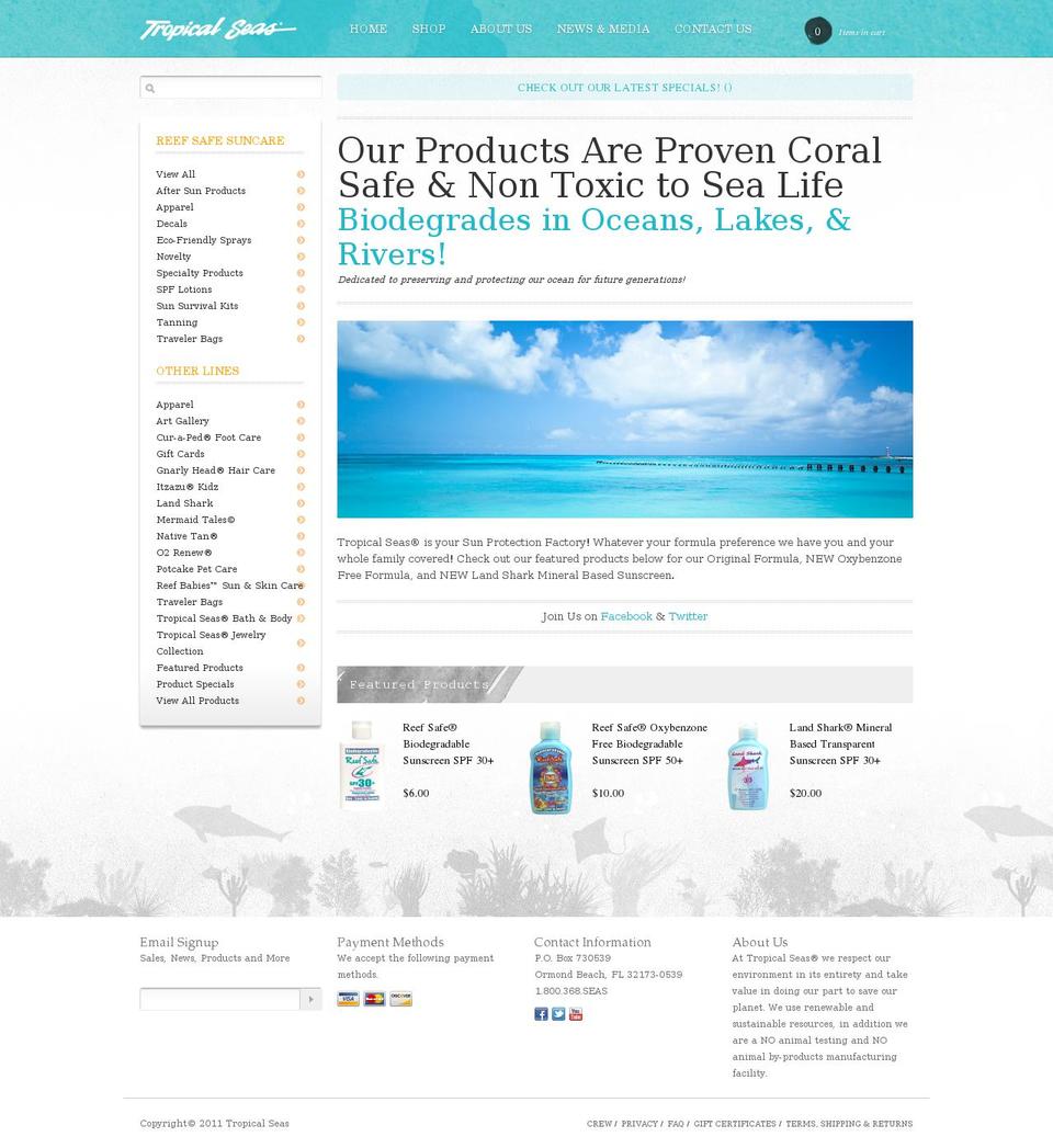 arioso Shopify theme site example coralreefsafesuncare.com