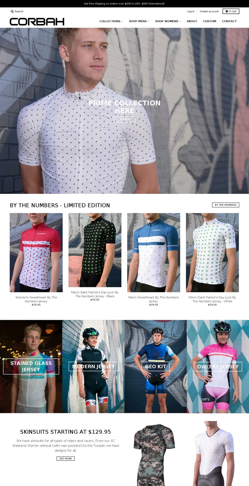 corbahcycling.com — Shopify storefront screenshot