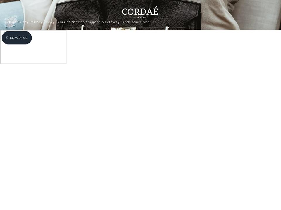 cordaeny.com shopify website screenshot