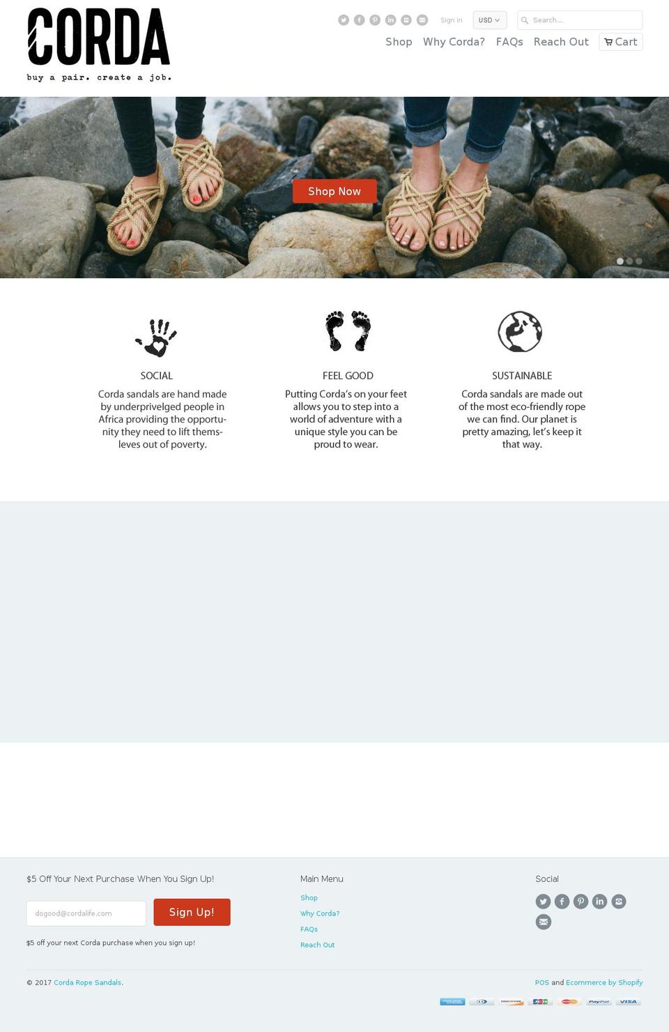 cordalife.com shopify website screenshot